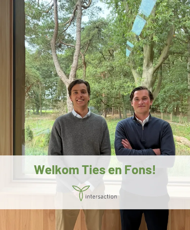 Nieuwe stagiairs bij Intersaction